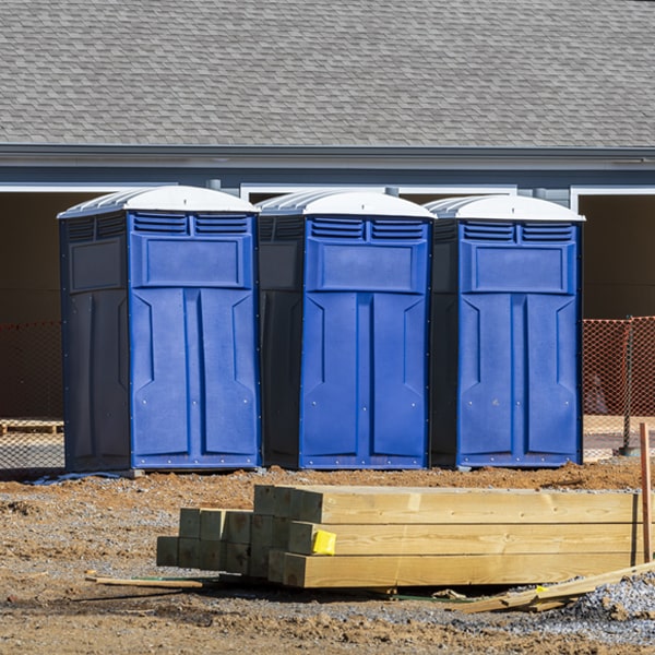 what is the cost difference between standard and deluxe porta potty rentals in Woodville WV